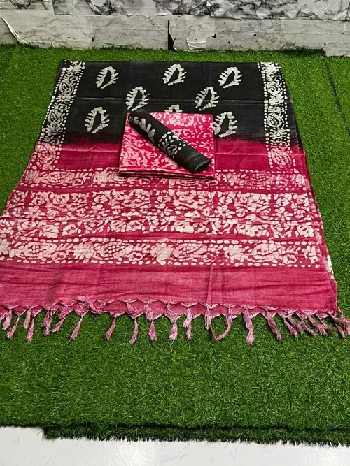 Timeless Dupion Silk Batik Elegance